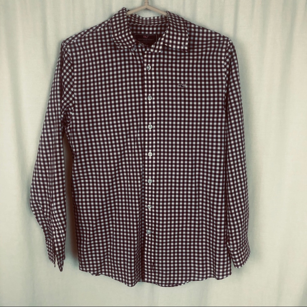 Vineyard Vines Boys Large 16 Whale Oxford Shirt